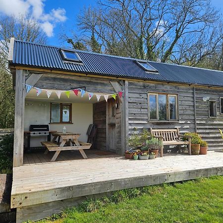 Log Cabin At The Old Summer Dairy Glastonbury Somerton  Dış mekan fotoğraf